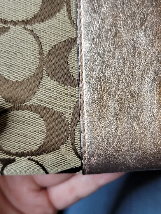 Coach Signature Long Wallet Total Pattern Canvas Beige And Rose Gold - Picture 11 of 14